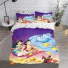 Princess Jasmine, Aridin Duvet Cover Queen Size Bedding Set Polyester 3-Piece Set 1 Quilt Cover Home Decor