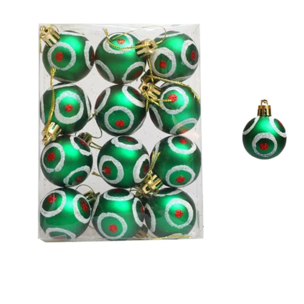 Shatterproof Painted Christmas Ball 4/6cm Xmas Tree Decoration  Merry Christmas Tree Decor