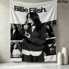 Настенный гобелен Billie Eilish Эстетичный настенный подвес Печатный тканевый плед Декоративные гобелены для спальни гостиной домашнего декора