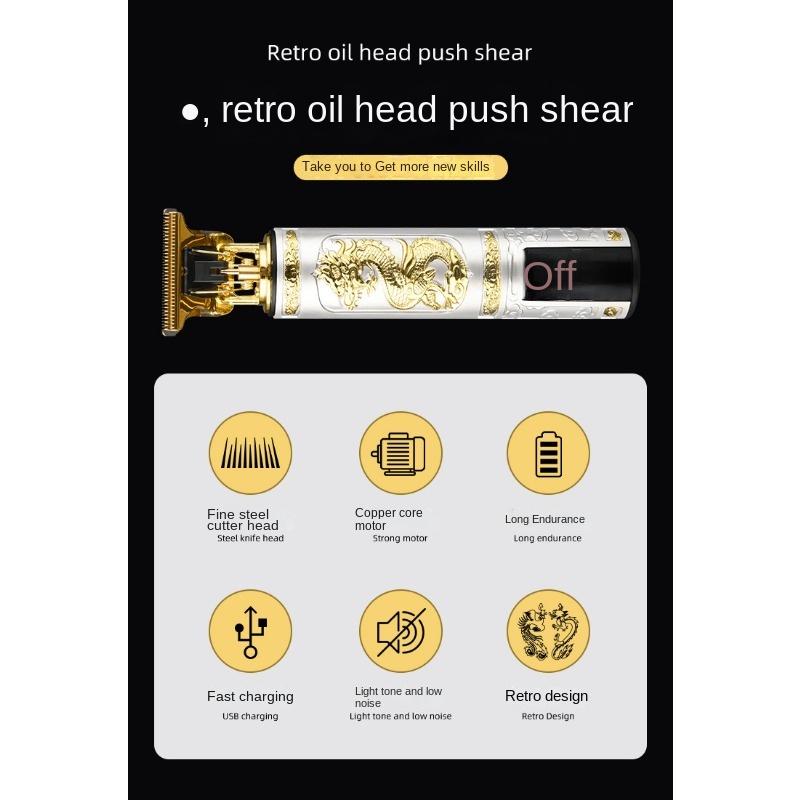 Electric Hair Clipper Professional Barber Trimmer Beard Shaver Silent Design for Home Salon