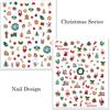 Nail Salon Santa Claus New Year Decals Manicuring Foils Christmas Nail Art Stickers Nail Decoration