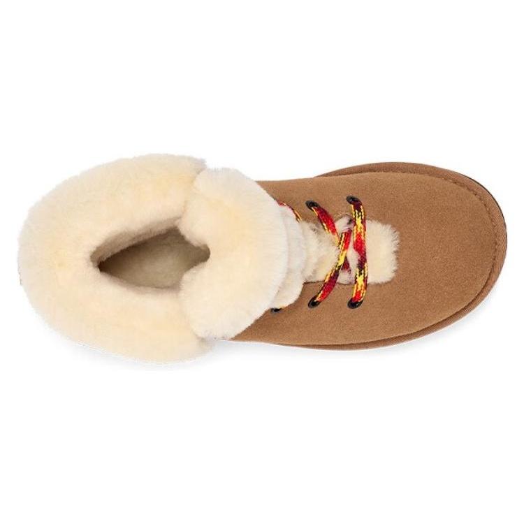 (WMNS) UGG Classic Mini Alpine Lace 'Brown' Women's 1130558-CHE