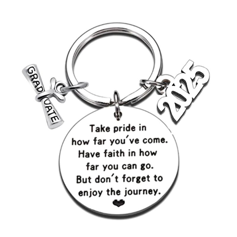 Выпускной брелок 2025 года, вдохновленные подарки для выпускников университетского колледжа, средней школы, сувенир для старшеклассников
