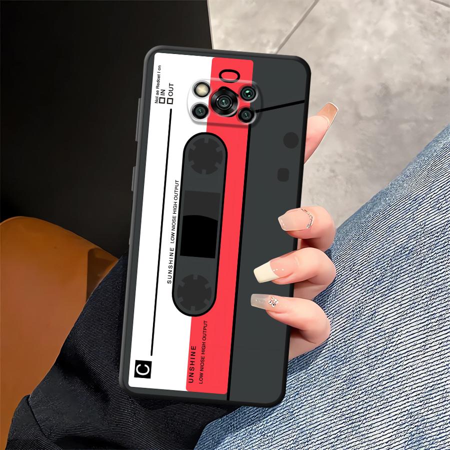 Модный чехол-кассета для Xiaomi Poco F8 M3 M4 M7 Pro C71 C75 F3 X3 X4 X5 X7 Pro M5 C61 C50 F1 Чехол для телефона Funda