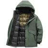 M8XL Батал Утепленная Куртка Пуховик Зимний Трендовый Бренд Утолщенная Теплая Куртка Мужская Одежда