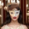 Party Cosplay Props Glitter Mask Plastic Venice Mask Creative Halloween Masks  Women
