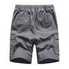 Men's Summer Loose Outdoor Sports Multi-Pocket Cargo Shorts Casual Pants Quarter Pants