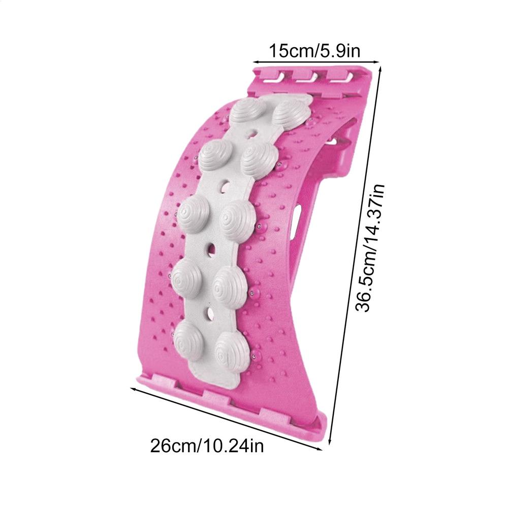 Регулируемая доска для растяжки спины с 4 уровнями, доска для поддержки поясницы, ручные массажеры для коррекции позвоночника, облегчения мышц, плеч