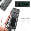 Automatic Brightness Function 3 In 1 Luminous Clock Thermometer Voltmeter Car Inside Outside Temperature Voltage Alarm