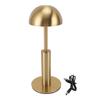 Cordless Table Light Iron 3 Level Brightness Touch Control Rechargeable Restaurant Lamp Warm Light