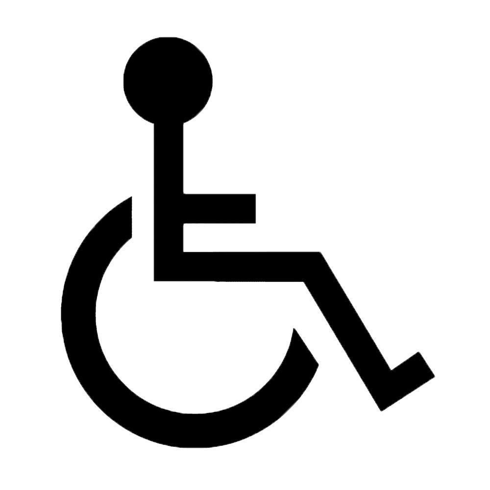 Handicap Symbol Stickers Car Decals Disability Sign For Cars PET Self Adhesive
