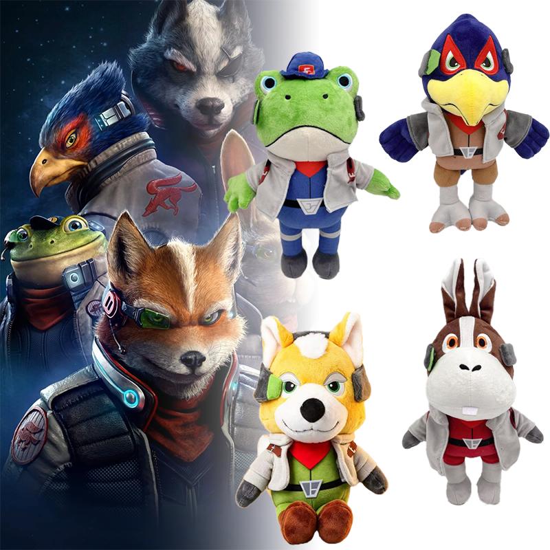 Cartoon Game Anime Star Fox Plush Toys Soft Cute Lombardi Toad Hare McCloud Figure Peripheral Plushie Doll Fan Kid Birthday Gift