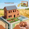 Кирпичекладчик из самана DIY Миниатюрная модель дома: Образовательный конструктор для детей от 6 до 12 лет