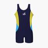 Girls' Sun Protection One-Piece Swimsuit: Quick-Dry, Professional Training Suit for Kids