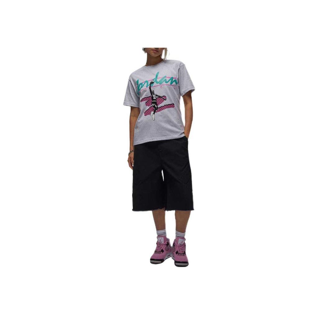 Jordan MVP Fashion Минималистичная Красивая Футболка с Коротким Рукавом Реглан Женские Топы HJ0130-051