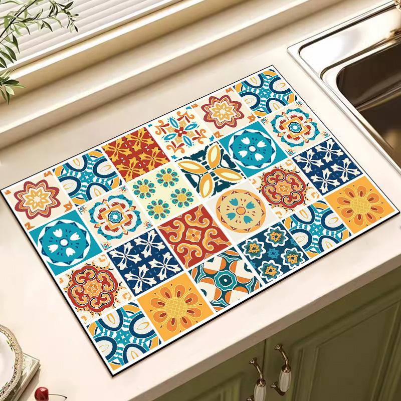 Коврик для сушки посуды Коврик для кухни Впитывающий коврик для сушки посуды Впитывающий коврик для сушки посуды Коврик для кухни Принадлежности для ковров