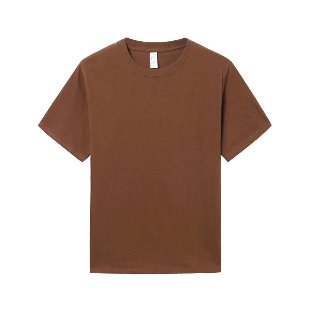 230 г хлопковая пустая футболка для мужчин и женщин, свободная повседневная толстая круглая шея, чистый белый цвет с короткими рукавами