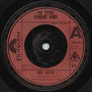 7-дюймовая пластинка STEVE GIBBONS BAND - Eddy Vortex 2059017 Polydor 1978 UK Рок Б/У