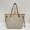 [Б/У] Сумка-тоут Neverfull Mm из клетчатого канваса с кожаной отделкой - Очень хорошее состояние #UHHN0A