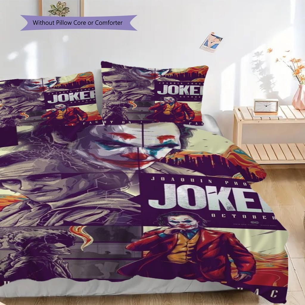 Joker Dark Clown'S Tale Threepiece Set 1 Duvet Cover 2 Pillowcase Without Core Duvet Cover And Pillowcase Soft And Comfortable