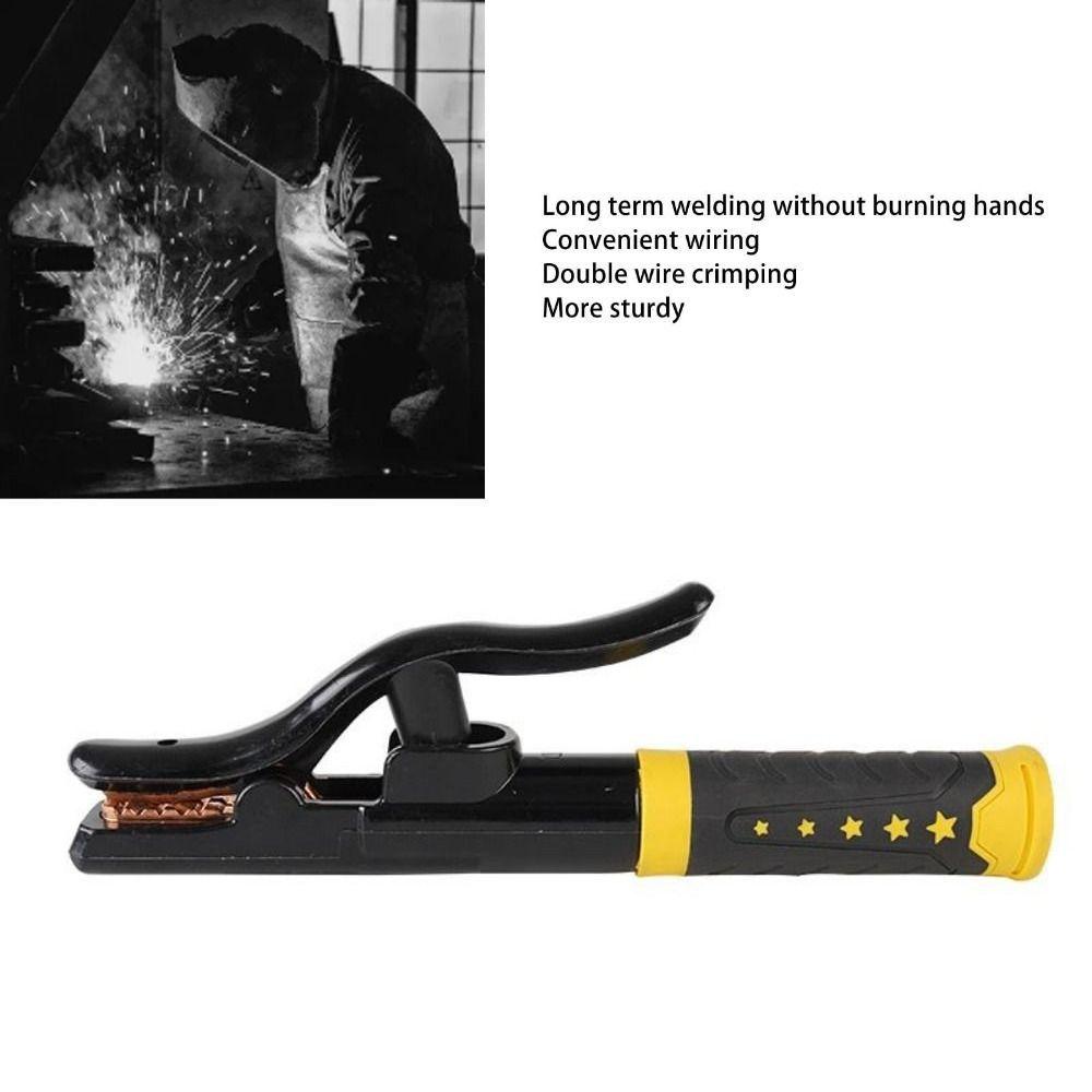 Insulated Handle Welding Tongs Heavy Duty Electrode Holding Clamp Welding Accessories