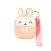 Kawaii Silicone Rabbit Coin Bag Waterproof Earphone Bag Pendant Key Bag Coin Purse Keychain  Kids