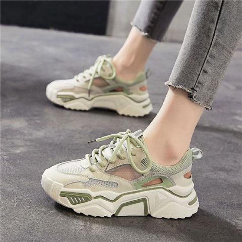 Женская обувь из дышащей сетки из Южной Кореи. Весенняя обувь из полой сетки. Новая модная спортивная обувь.