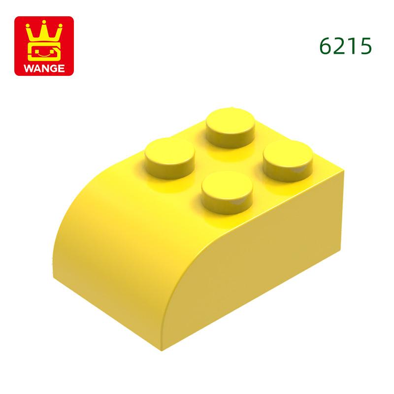 Нетоксичные 60 шт./лот 6215 2x3 Изогнутые строительные блоки Аксессуары Moc Совместимые с классическими кубиками Детские игрушки Конструктор Подарочная коробка