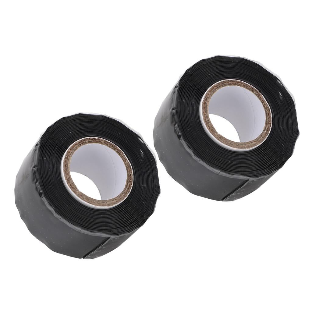 2 шт. Самоклеящаяся лента, не клейкая, 0,98 дюйма X 9,84 фута, водонепроницаемая, черная резиновая, герметичная уплотнительная лента 