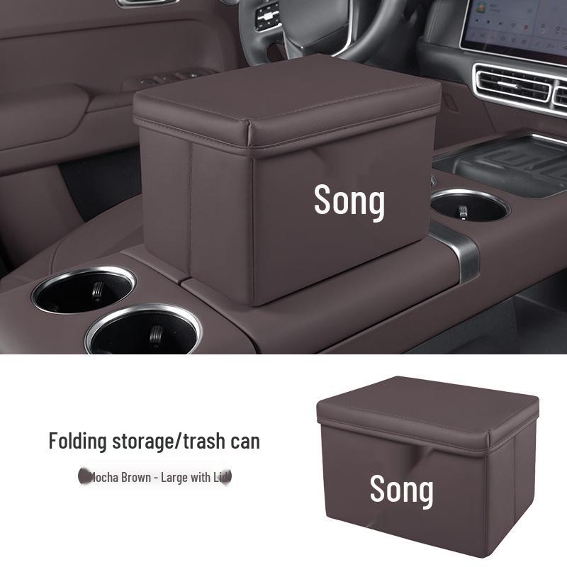 Multifunctional Car Storage & Folding Trash Bin for BYD Song PLUS/L/PRO/EV