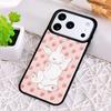 Милый Чехол для Телефона в Стиле Кролика для iPhone 17 Air 16 15 11 12 14 13 Pro Max Ударопрочный Чехол