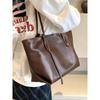 Large-capacity Bag Women's Autumn and Winter Versatile 2025 New Simple Shoulder Bag College Student Class Bag Commuter Tote Bag