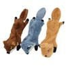Plush Leather Squirrel Dog Toy with Sound for Teething and Self-Play