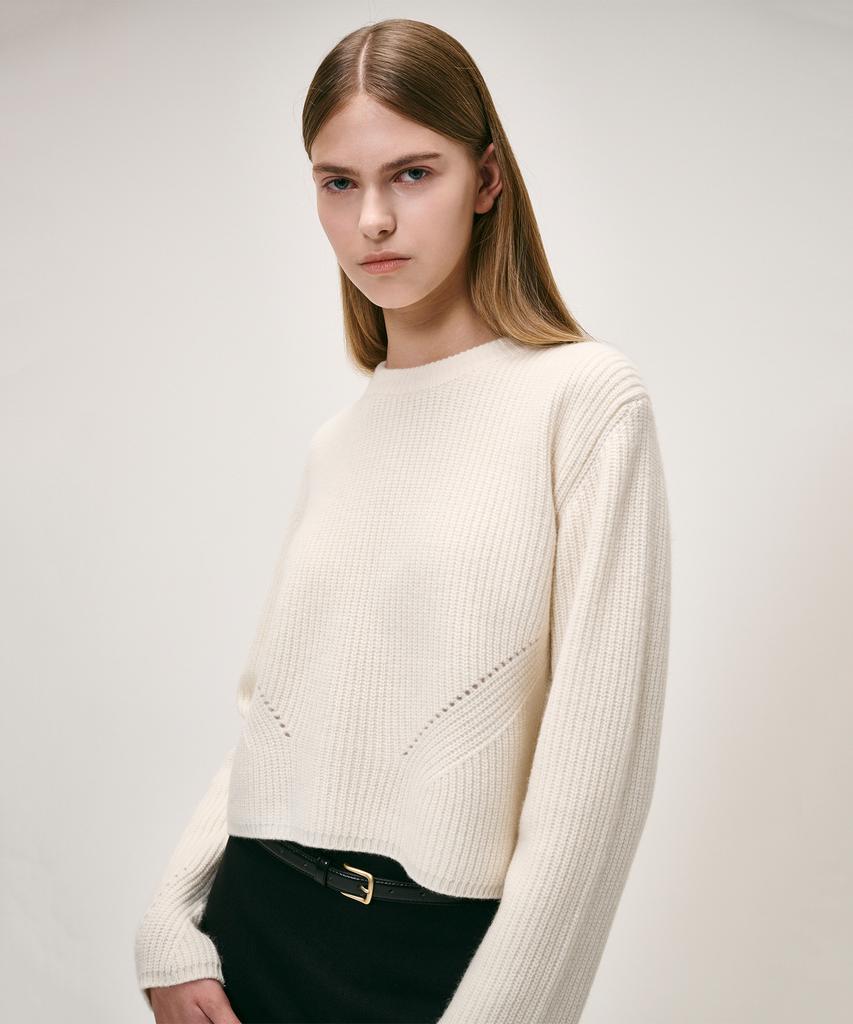 KEI CURRENT Fisherman Sweater_Ivory