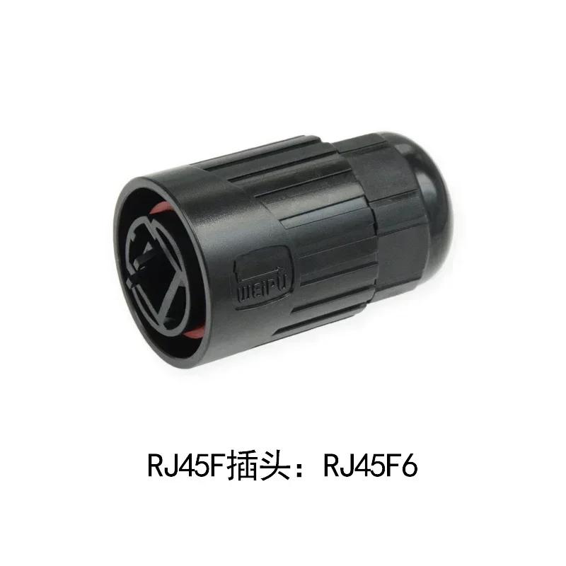 WEIPU RJ45F6 RJ45F71 RJ45F71RA Промышленный водозащищенный RJ45 разъем CAT6 Разъем для передачи данных Панельный mounting Адаптер сигнала