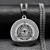 Retro Vintage Ancient Egyptian Amulet Ethnic God Eye Necklace Pendant Protect Charm Talisman Powerful Wealth Health Lucky Jewelry Unisex Men Women