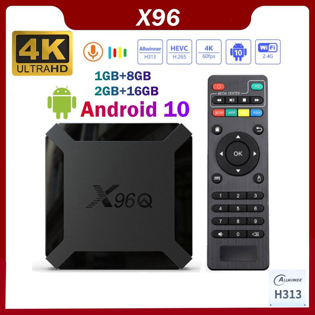 Smart TV Box Android 10 X96Q 2.4G Wifi Allwinner H313 Quad Core 1G 8G 2GB 16GB Google Media Player X96 Q 4K Set Top Box