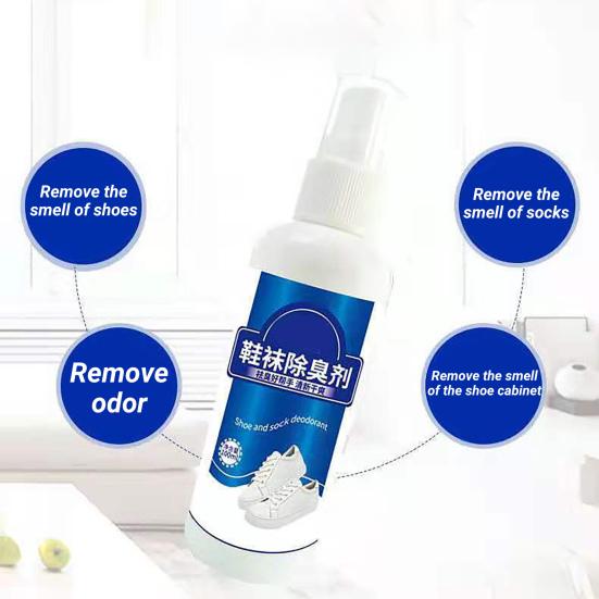 100ml Reliable Shoes Deodorant Spray Practical Nourish Skin Liquid Mild Anti Itch Shoes Deodorant Spray for Cabinet