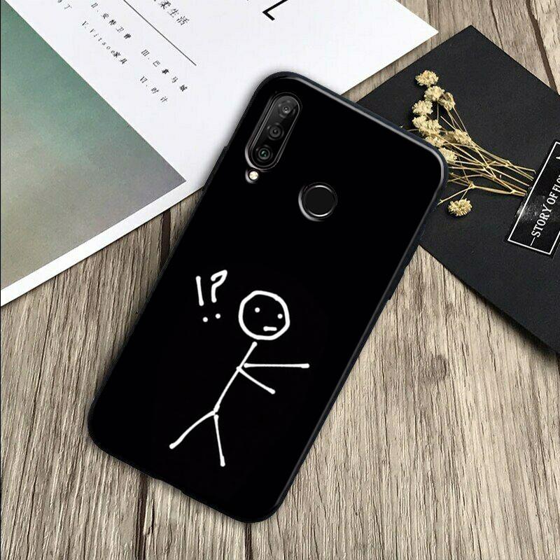 Мультяшный спичечный человечек Для Huawei Nova 7i 3i 8i 11 12i 10 9 SE Y60 Y61 Y70 Y72 Y73 Y90 Y91 P20 P30 Pro P40 Lite Чехол