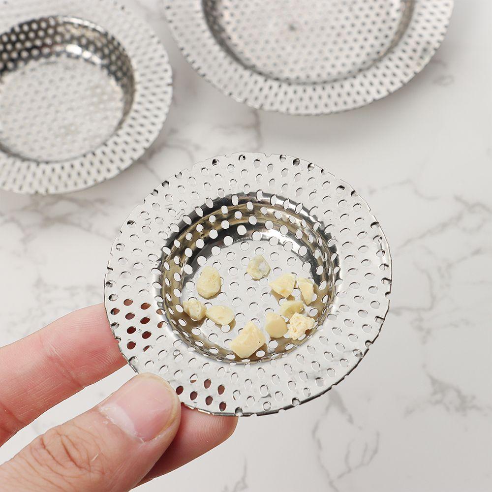 Steel Bathroom Hair Clean Up Anti Clog Sewer Waste Catcher Mesh Trap Sink Strainer Drain Filter