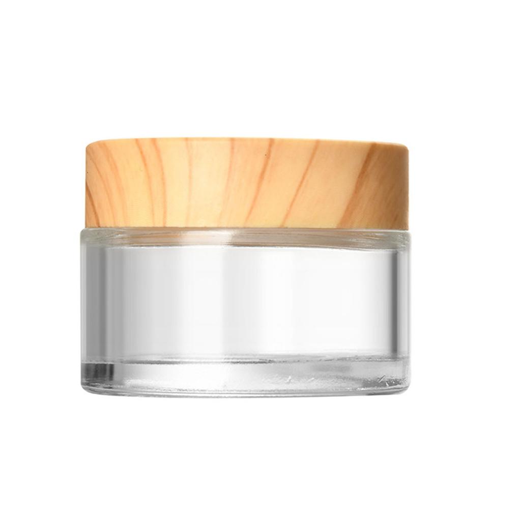 1PC Glass Cosmetic Container Empty Sample Jars with Leak Proof Lids Makeup Sample Containers for Lotion Cream