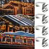 Yousheng 50 Pcs Gutter Clip-on Light Hooks Outdoor Holiday Lights Hanger Gutter Clips Roof Hooks Christmas Light Hooks for Gutter Kitchen Garden