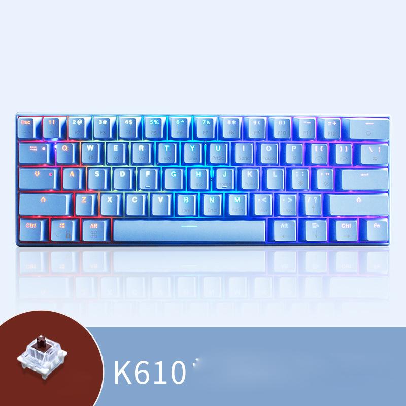 Teclado Custom Cheap pink Clavier Gaming Keyboard 60 Percent Price Switch 61 Keys Mechanical Gaming Keyboard