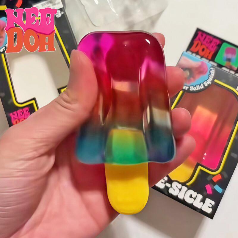 Needoh Сенсорная игрушка-антистресс Fidget Toy мороженое Сжимать Растягивать Тревога Концентрация Успокоить Игрушка для детей и взрослых Подарок на вечеринку