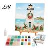 DIY Acrylic Mosaic Tiles Christmas Lighthouse Art Kit for Adults Coastal Craft with Unique Gift Lovers Colorful Pieces Decoration Holiday Home Decor