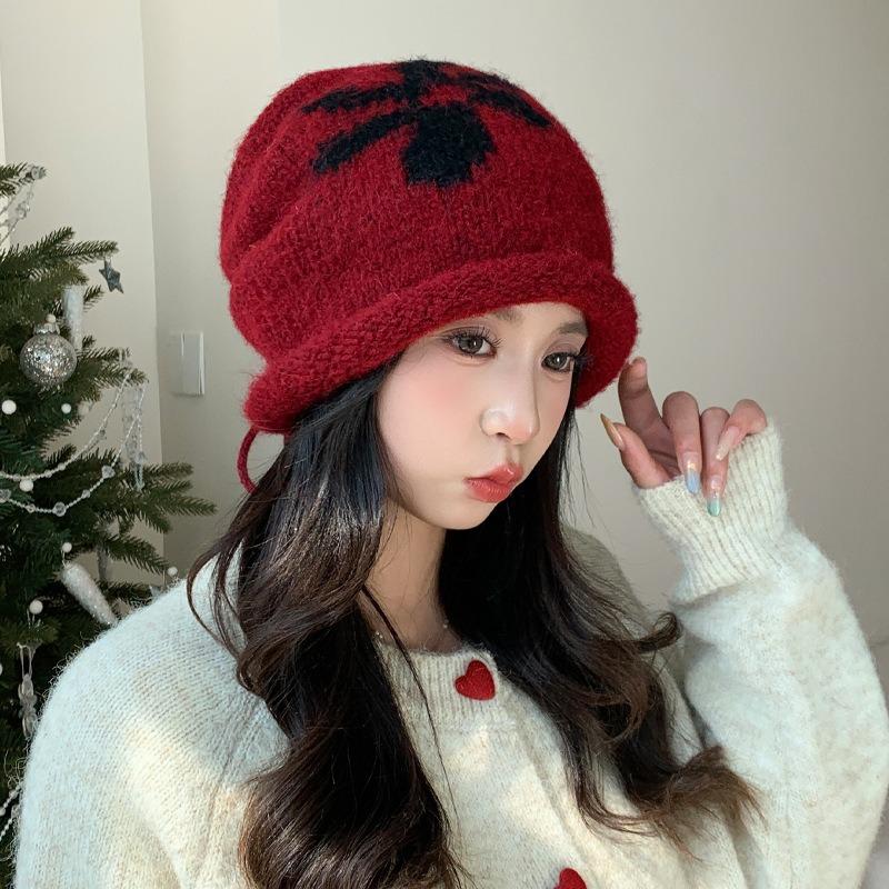 Women S Korean Style Knitted Slouchy Beanie Hat For Autumn Winter Large Head Size Versatile Warm