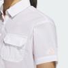 Adidas Футболка-поло Golf 25SS женская, тканая, с коротким рукавом, белая JF4569