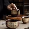 Original Ore Retro Kiln Transformed Tea Cup Owner Coarse Pottery Tea Cup Large Single Ceramic Household Kung Fu Tea setSingleCup