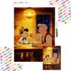 Pinocchio Geppetto Eating Dinner Diamond Painting Mosaic Art Kit 5D Handmade Diy Gift Home Decoration