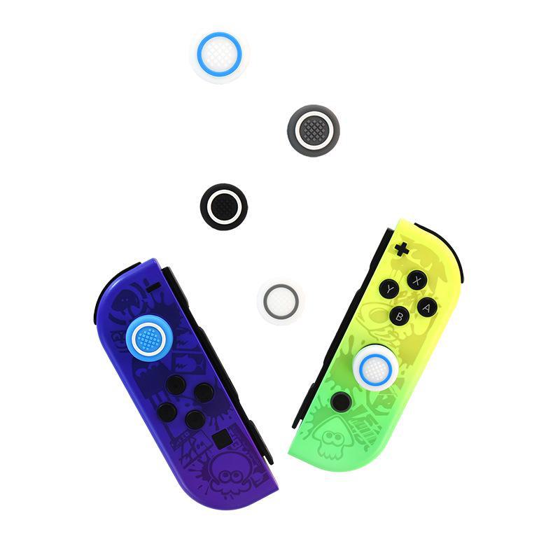Крышка джойстика Nintendo Switch: Нескользящая силиконовая защита для Lite и OLED - дизайн с одним кругом и квадратными точками